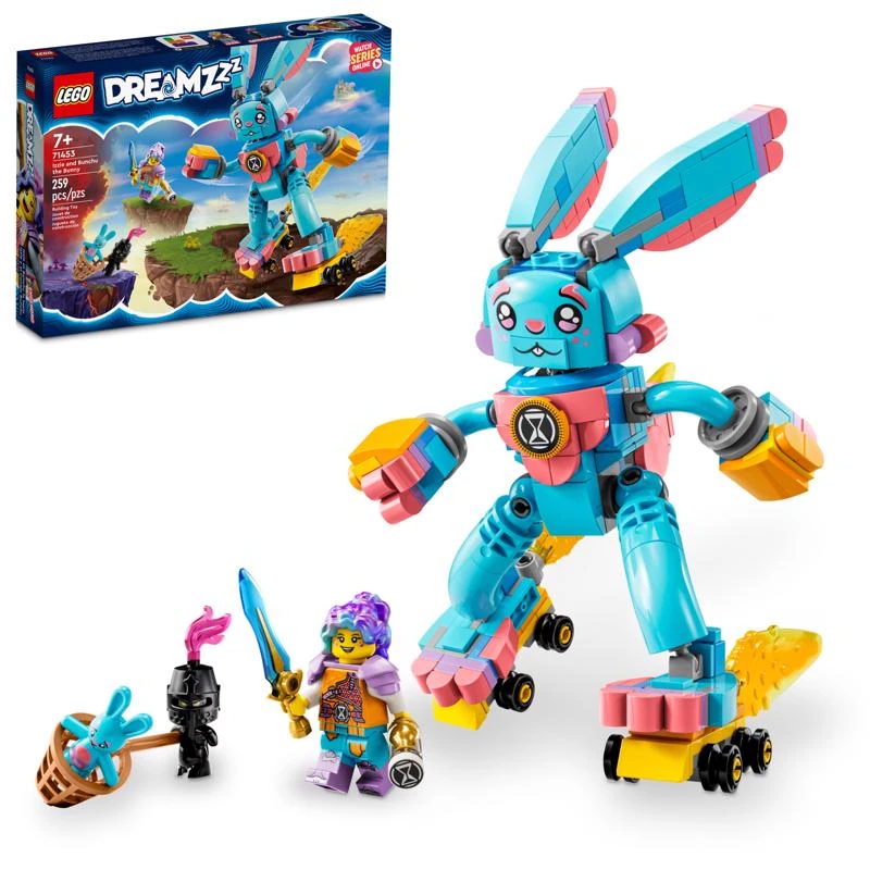 Dreamzzz Izzie And Bunchu Bunny Toy Multicolored 259 Pieces Model 71453