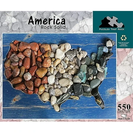 America Rock Solid 550 Piece Jigsaw Puzzle For Adults And Kids