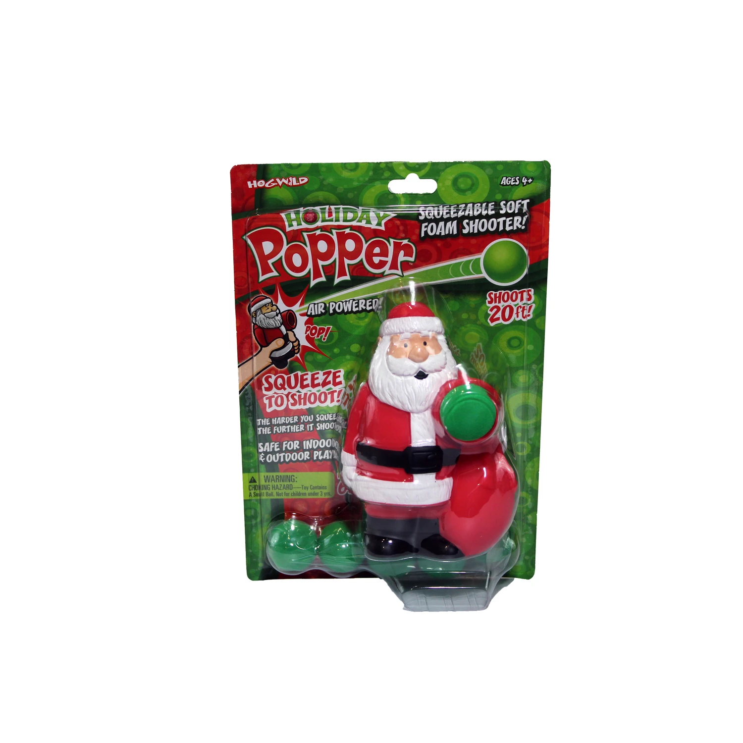 Santa Popper Toy Foam Multicolored 7 Piece Set For Ages 4+