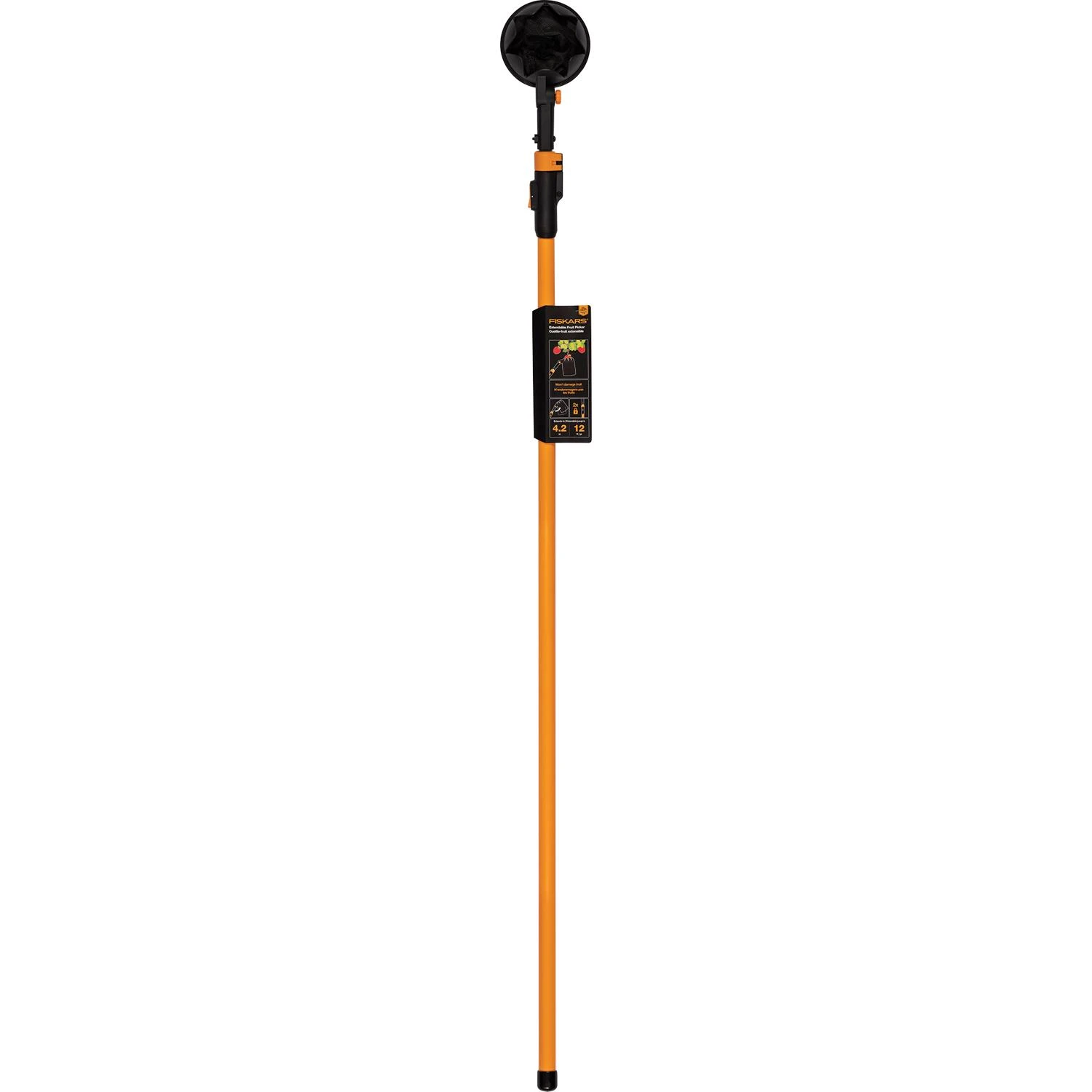 144 In. Extendable Fruit Picker Tool With Gentle Harvesting Design