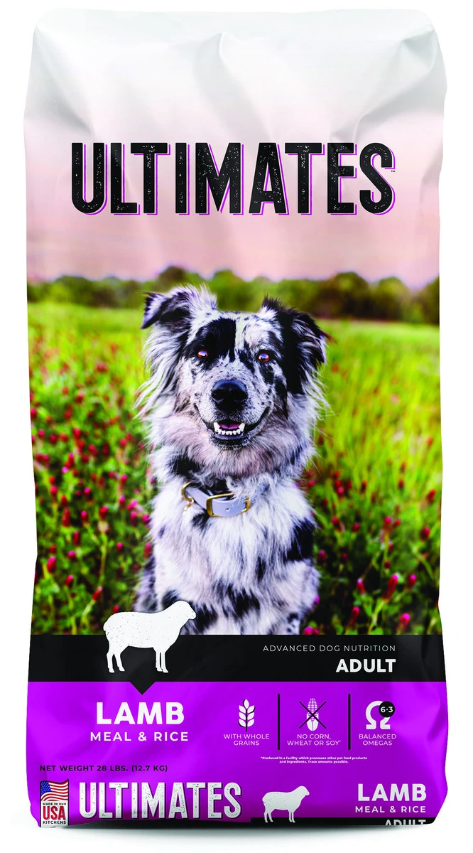 28 Lbs ULTIMATES Lamb Meal & Rice ADULT Dog Food - Premium Nutrition For Dogs