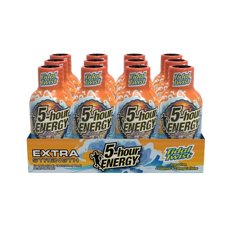 Sugar Free Tidal Twist Energy Shot 1.9 Oz - 230 Mg Caffeine