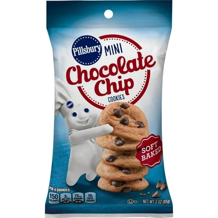 Mini Chocolate Chip Cookies 3 Oz. Bag - Delicious Snack Treat