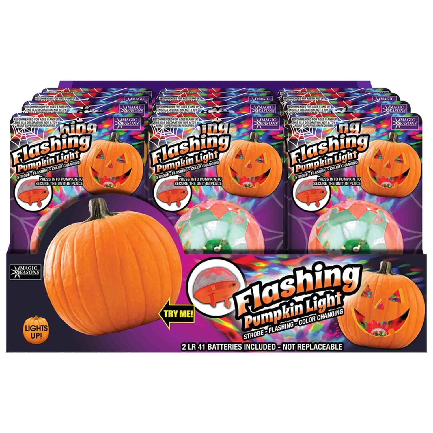 Flashing Pumpkin Light