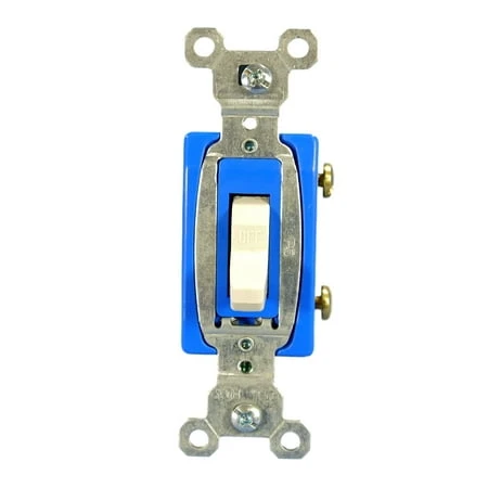 Light Almond Commercial Toggle Light Switch 15 Amp Cs115-la Boxed