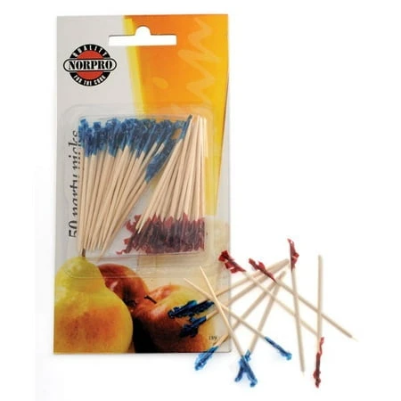 Norpro 189 Wood Cocktail Picks, 50 Count