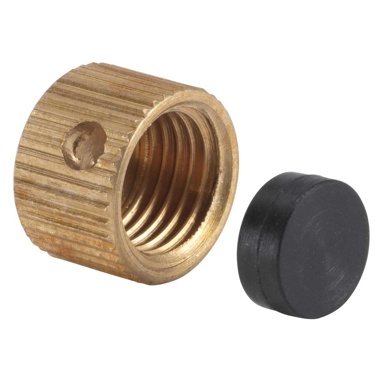 3/8 In. Brass Drain Cap For Stop And Waste Valves