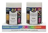 Cg20408whcctr4 4x8 Color Change Candle - Set Of 4