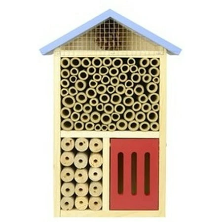 Multi Chamber Insect House - Blue Color, Durable Design For Garden