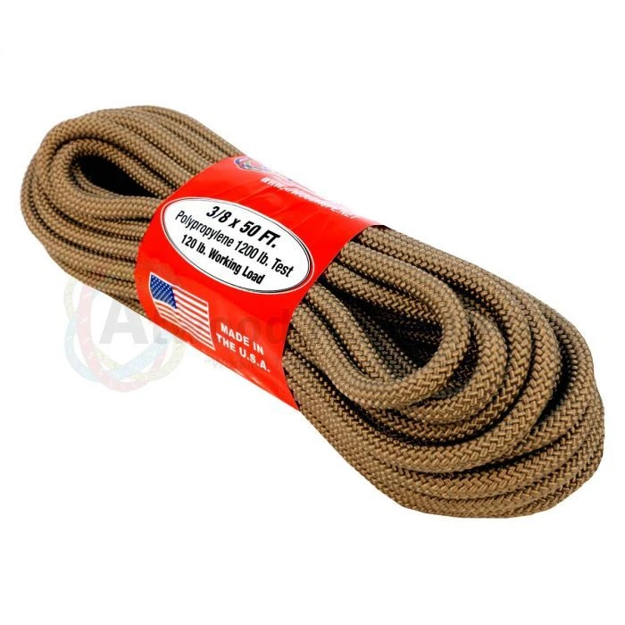 3/8 Inch X 50 Feet Colored Utility Rope - Durable, Lightweight, Uv Resistant