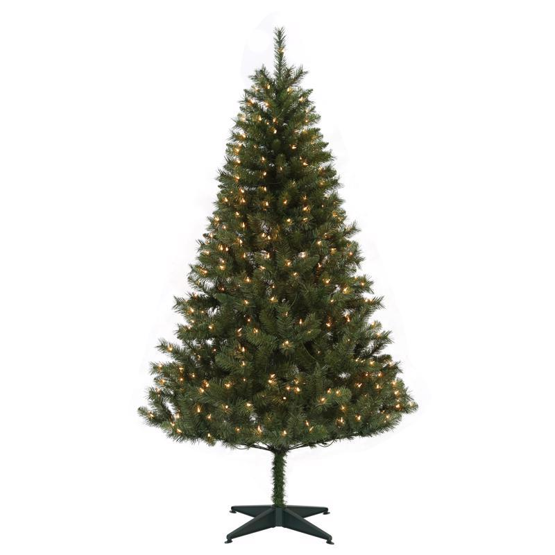Celebrations Home 7 Ft. Full Incandescent 400 Ct Pre-lit Monterey Pine Christmas Tree