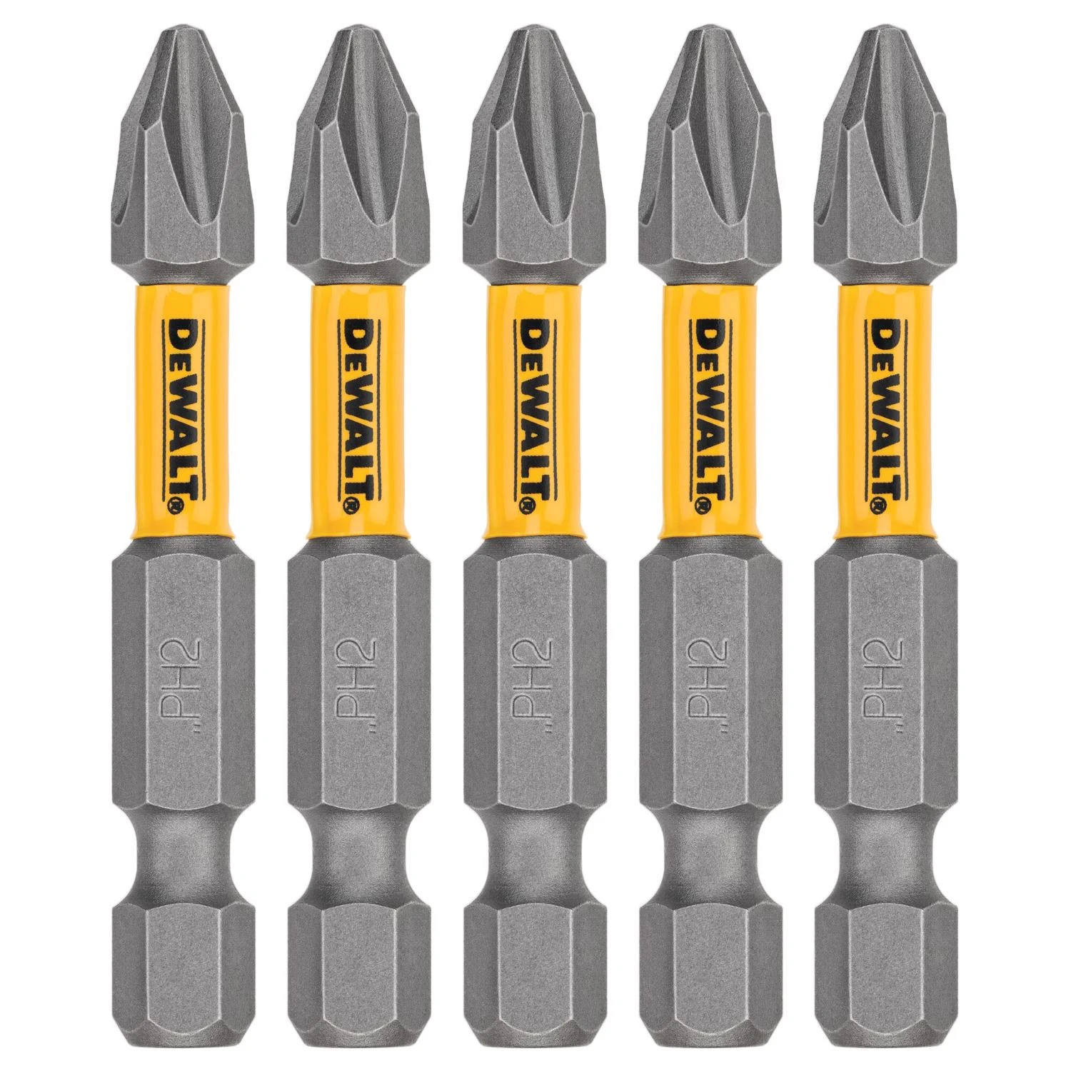 DeWalt Max Fit Phillips #2 X 2 in. L Screwdriver Bit Set Steel 5 pk