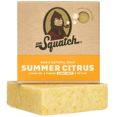 Limited Edition All Natural Bar Soap For Men - Summer Citrus Scent
