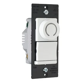 450-watt Single Pole 3-way White Rotary Indoor Dimmer Switch