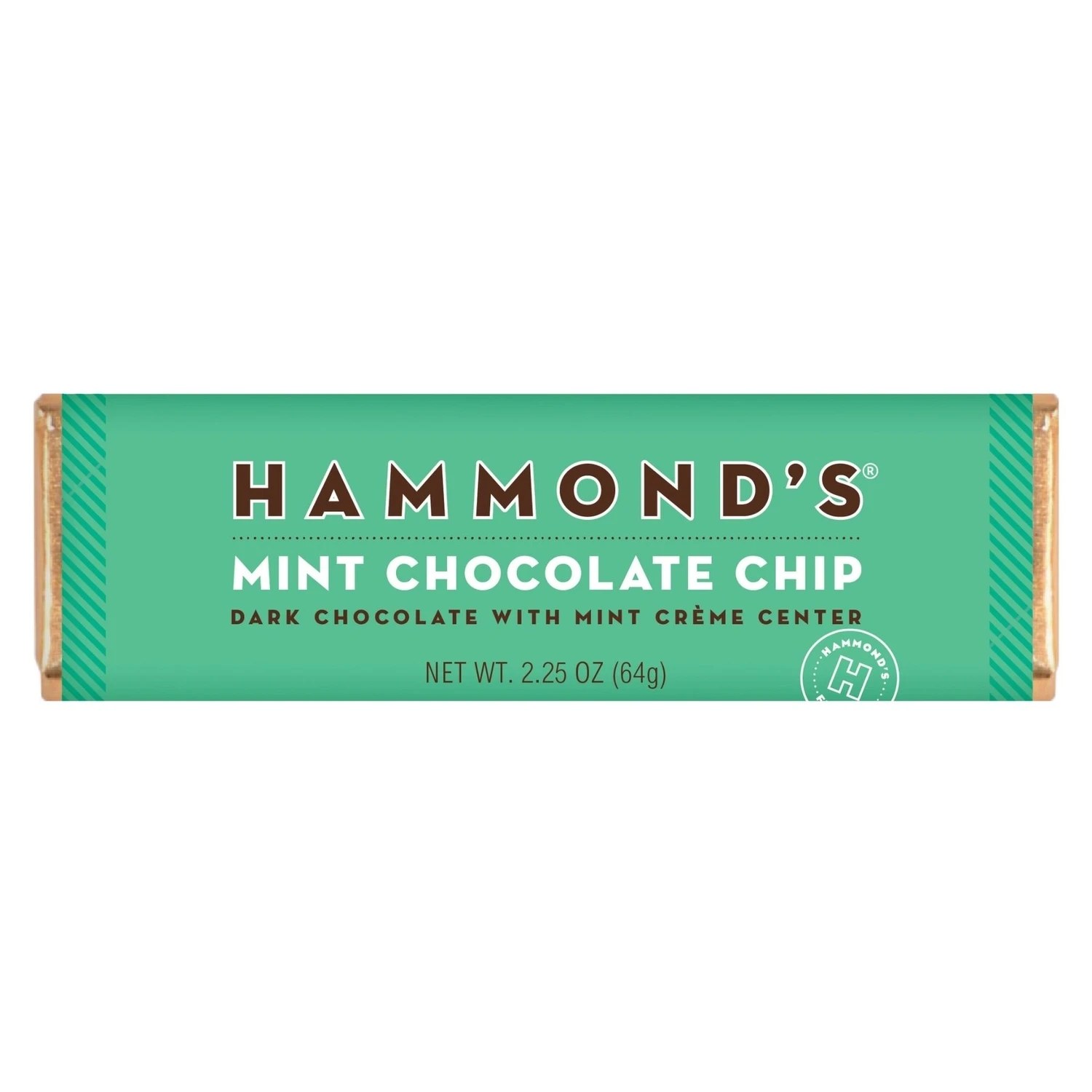 Mint Chocolate Chip Dark Chocolate Candy Bar 2.25 Oz - Refreshing Sweet Treat