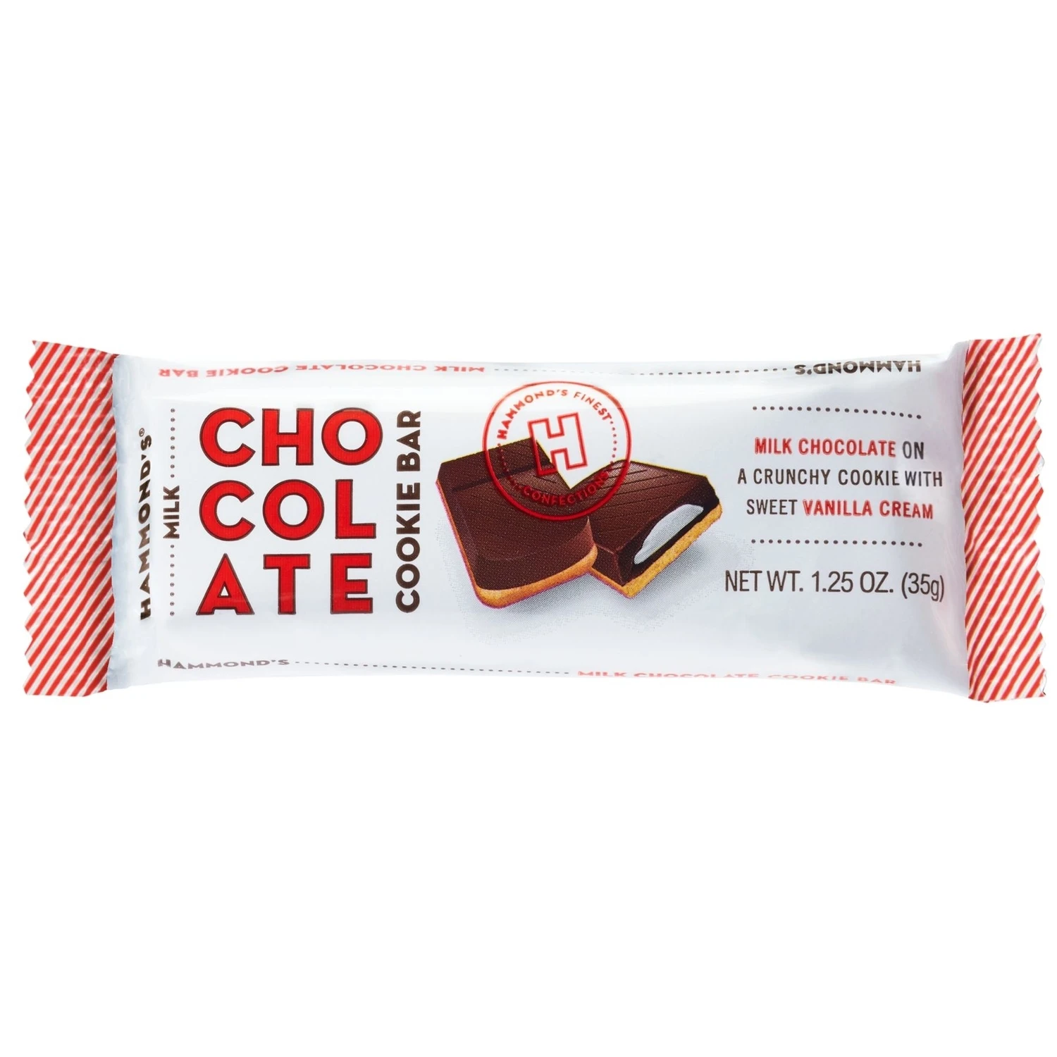 Cookie Milk Chocolate Candy Bar 1.25 Oz - Cream Filled Delight
