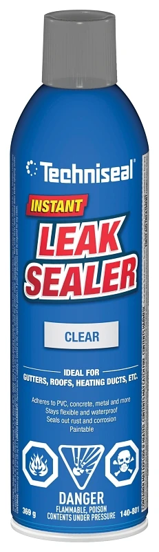 Instant Leak Sealer 369g Aerosol Clear Spray For Cracks And Leaks