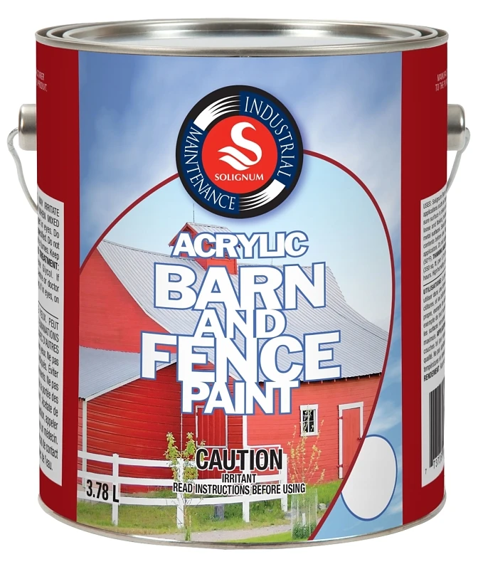 Acrylic Barn & Fence Paint, Brown, 3.78 Liters, Model 22802-4-sol