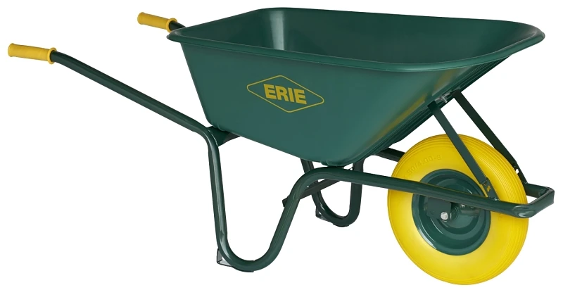 Se100ff Wheelbarrow, 6 Cubic Feet Capacity, Flat-free Wheel, Cushion-grip Handle