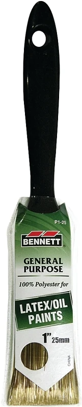 1 Inch Polyester Bristle Paint Brush With Plastic Handle - Model P1-25