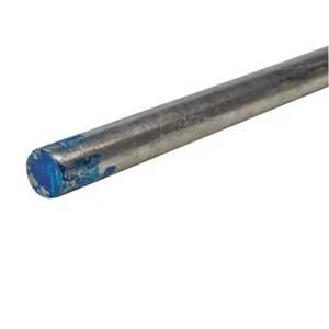 Unthreaded Zinc-plated Mild Steel Rod, 5/8 Inch Diameter, 36 Inch Length