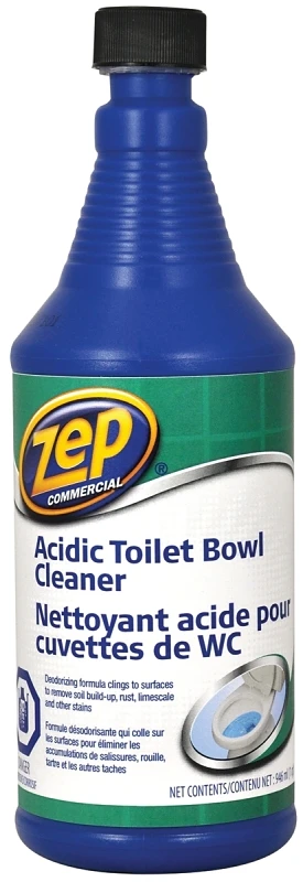 Toilet Bowl Cleaner, 32 Oz Liquid, Pine Scent, Hydrochloric Acid Formula