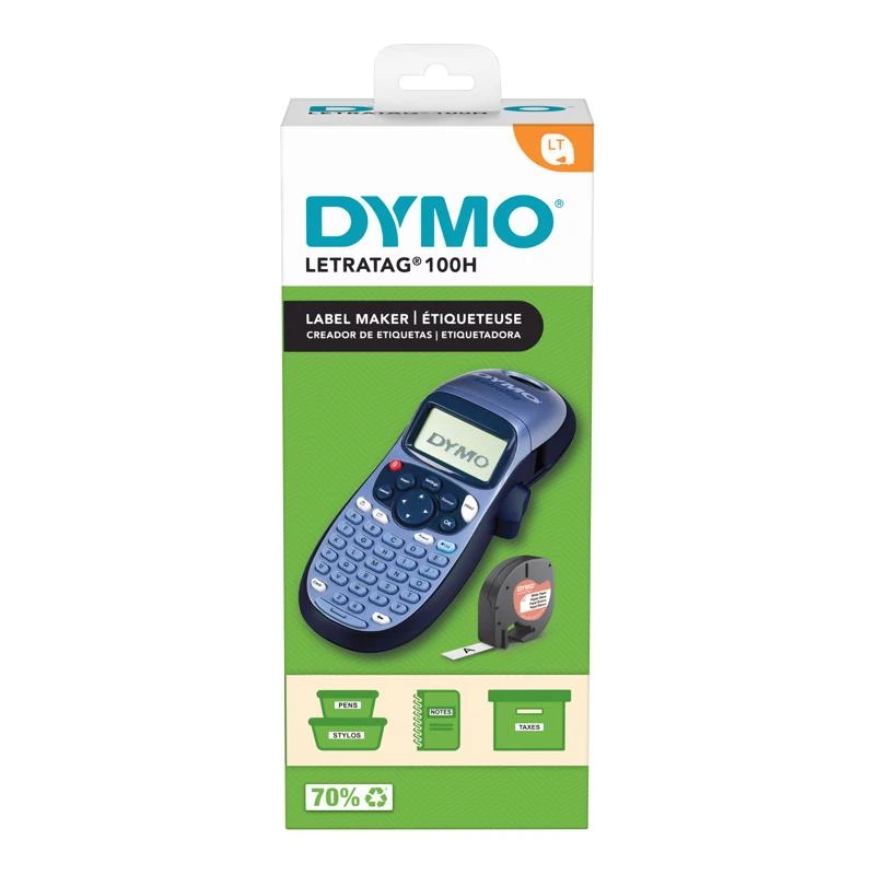 Letratag Battery-powered Personal Label Maker, Model 2174534, Black/silver