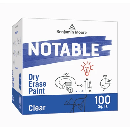 Notable Dry Erase Paint Clear 100 Square Foot Kit