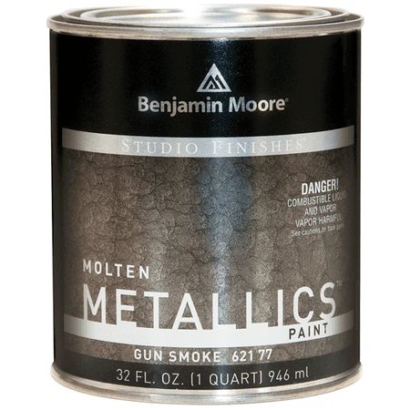 Studio Finishes Molten Metallics Gun Smoke 32oz Quart Paint