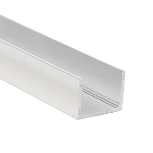 Aluminum Channel Moulding 1/2" X 5/8" X 1/16" X 8' Satin Clear
