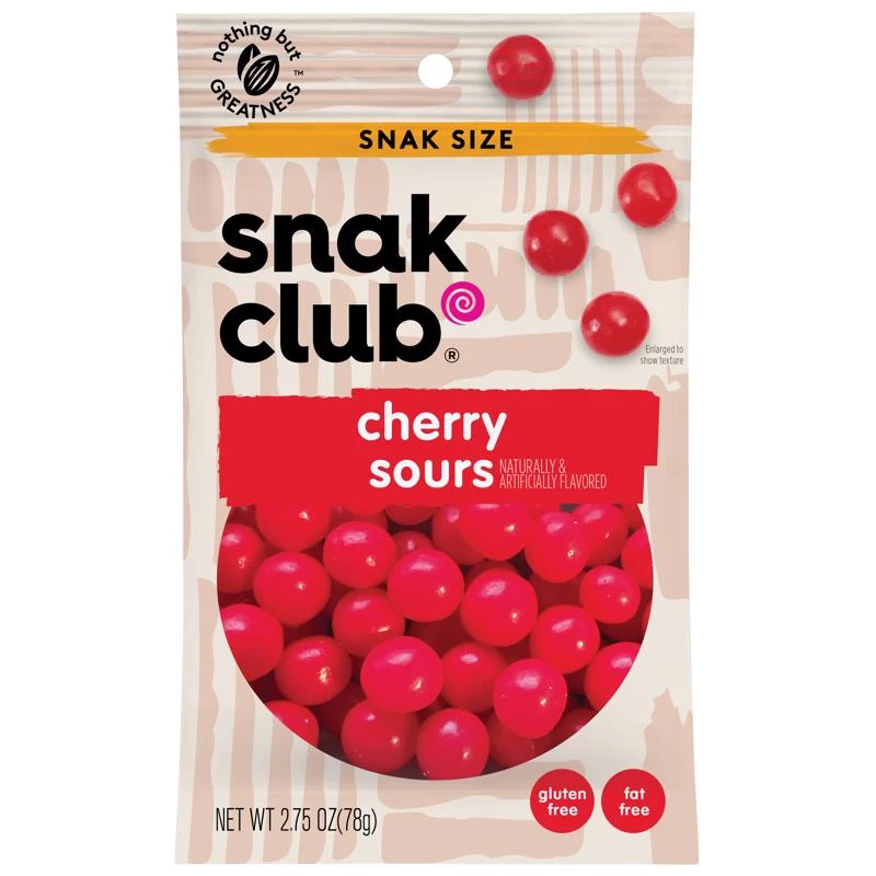 Cherry Sours Gummi Candy 2.75 Oz Bagged - Sweet And Sour Treat