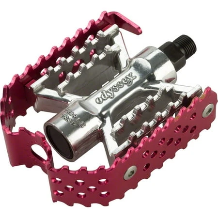 Triple Trap Pedals In Red - High-performance Bmx Pedals