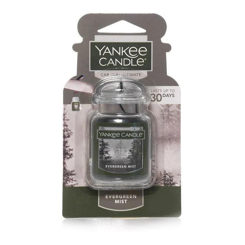 Evergreen Mist Car Jar Ultimate Air Freshener - Long Lasting Scent