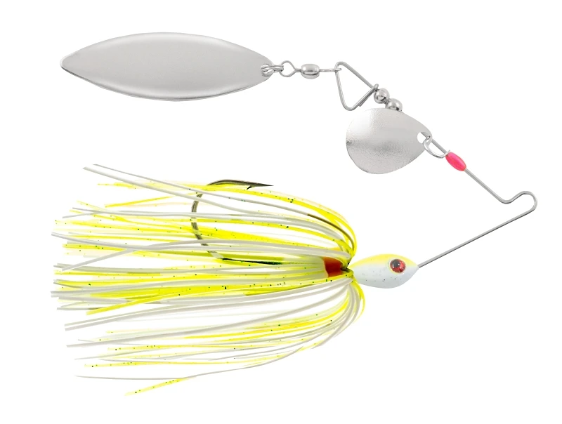 Spinnerbait White/chartreuse 1/4 Ounce Fishing Lure