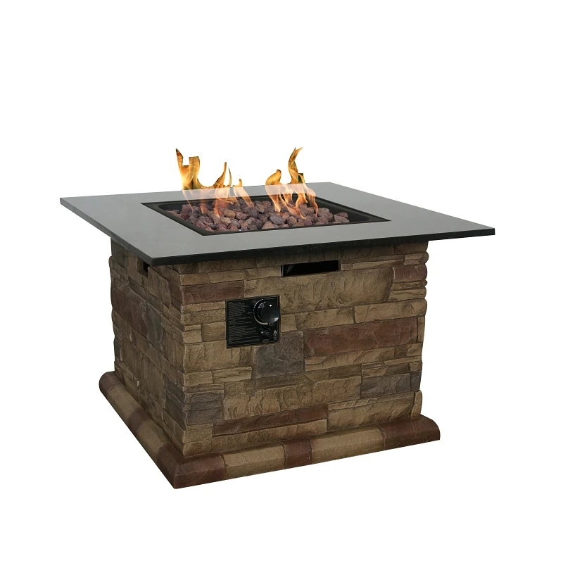 52075 Morgan Hill Square Patio Fire Table, 34-1/2 In Width