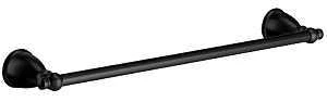 Caldwell 24 Inch Matte Black Towel Bar By Moen - Stylish Bathroom Accessory