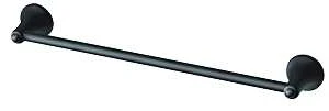 Laia 18 Inch Towel Bar In Matte Black - Wall Mounted Stainless Steel