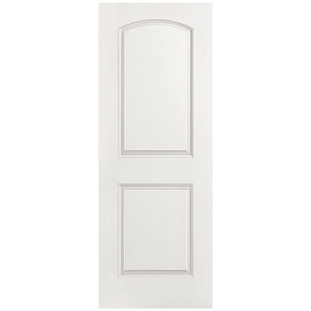 28 In. X 80 In. Roman Primed 2-panel Round Top Hollow Core Composite Interior Door Slab