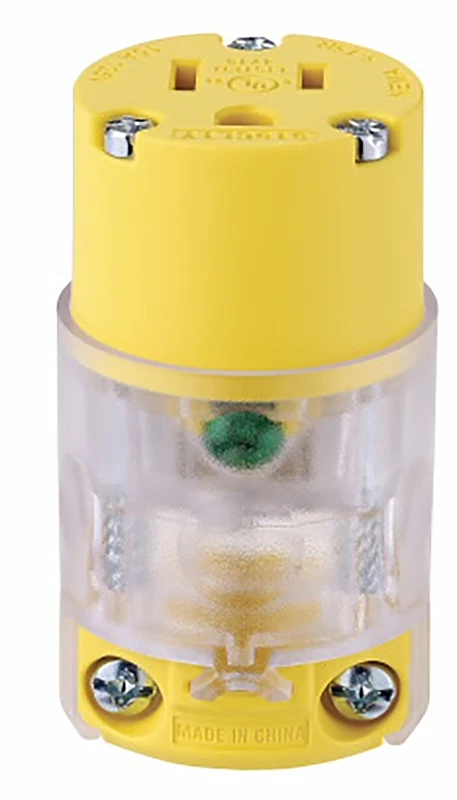 Lighted Connector Building Starter Yellow 15 Amp Model 515clty-f