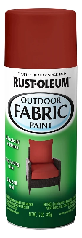 Chili Red Outdoor Fabric Spray Paint 12 Oz. For Cushions And Pillows