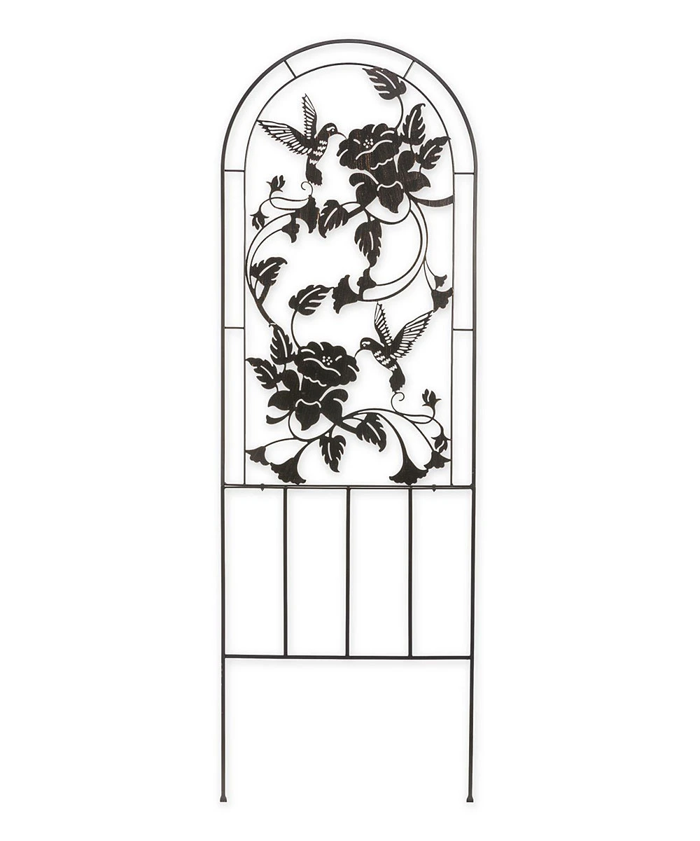 METAL HUMMINGBIRD TRELLIS