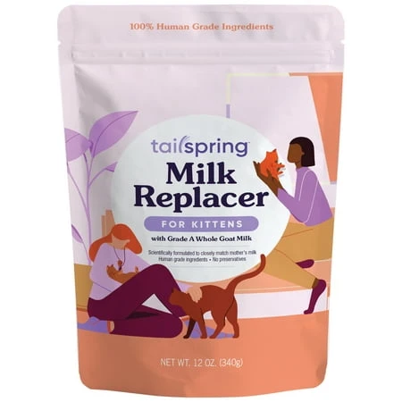 Kitten Powder Milk Replacer, 12 Ounces For Kittens And Adult Cats