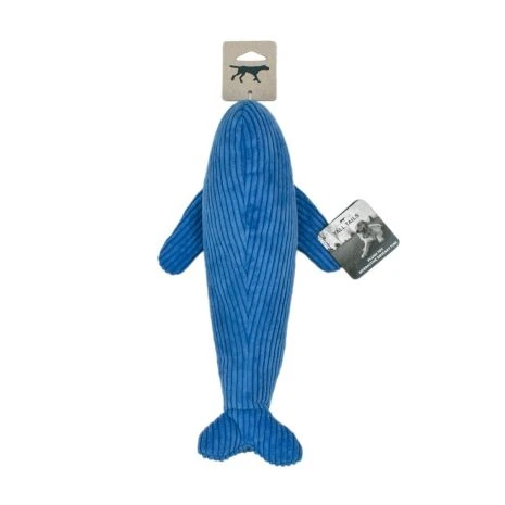 14" Plush Whale Dog Toy With Squeaker For Medium And Large Dogs