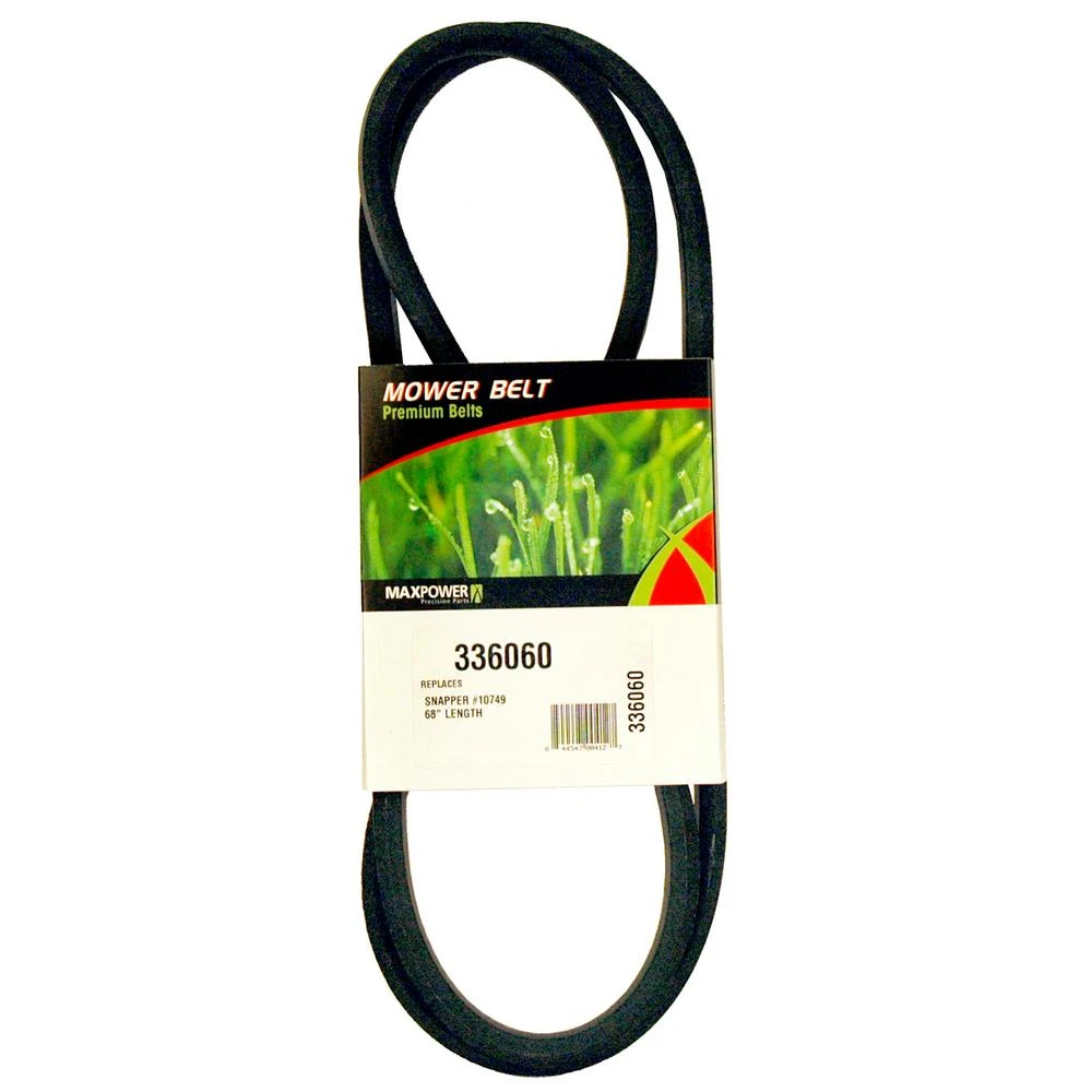 Double V-belt For Snapper Mowers - Replaces Oem Numbers 1-0749, 7010749, 7010749yp