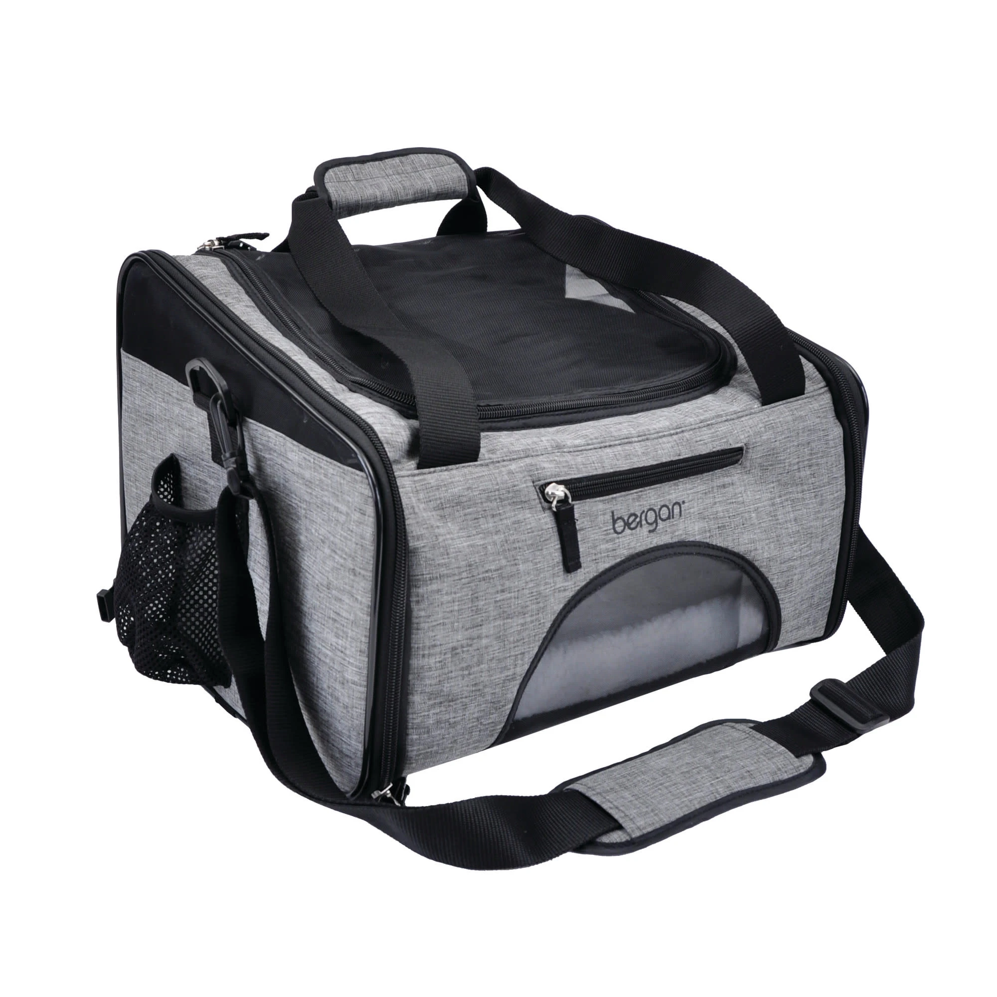 Heather Grey Medium Booster Pet Carrier 15.75" L X 12" W X 10.5" H