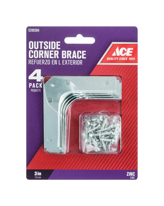 CORNER BRACE OUT 3"ZN