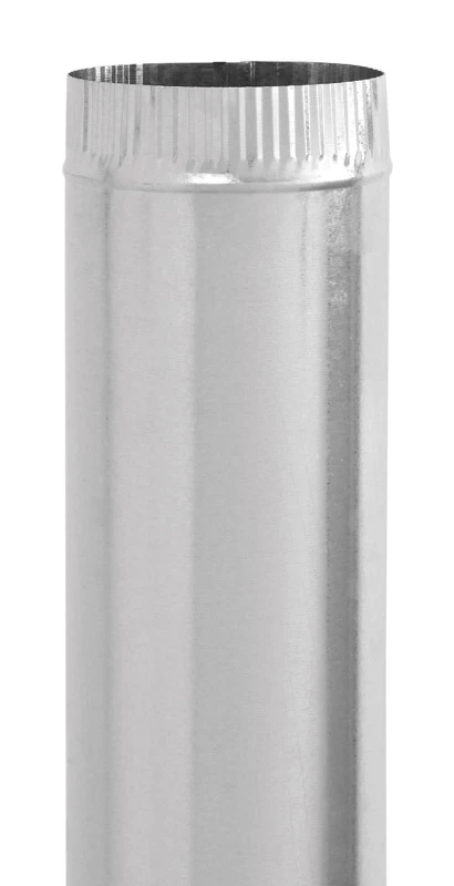 4 Inch Diameter X 30 Inch Length Galvanized Steel Furnace Pipe