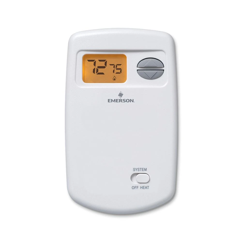 Non-programmable Digital Thermostat, Vertical Profile Model 1e78-140