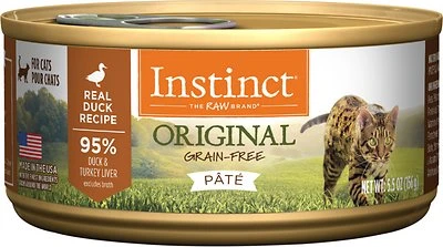 Instinct Grain-free Duck Pate Cat Food, 3 Ounce Can