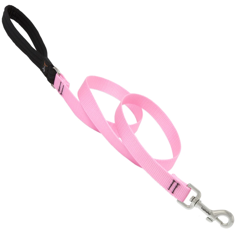 Pet Basic Solids Pink Nylon Dog Leash 6 Feet Long Model 57507
